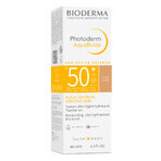 Bioderma Photoderm Aquafluide, fluid ultraușor pentru ten sensibil, nuanță închisă, SPF 50+, 40 ml