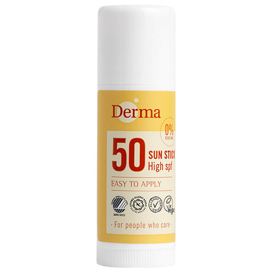 Derma Sun, crema facial protectora, antiedad, SPF 50, 50 ml