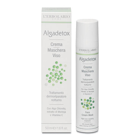 L'Erbolario Algadetox, regenerierende Nachtcreme-Maske, 50 ml