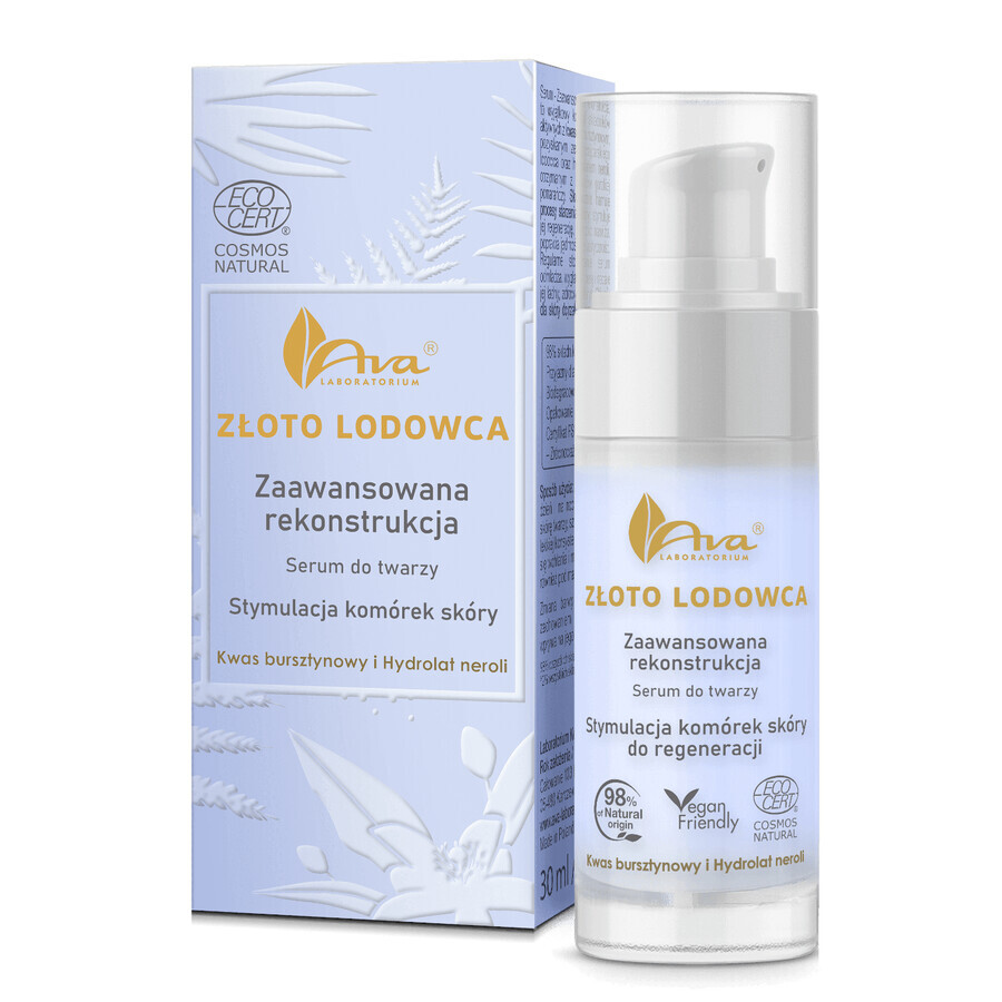 Ava Glacier Gold, geavanceerd reconstructief gezichtsserum, 30 ml