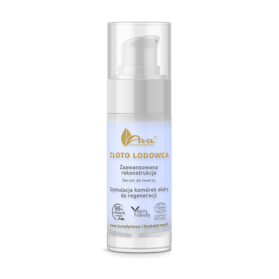 Ava Glacier Gold, geavanceerd reconstructief gezichtsserum, 30 ml