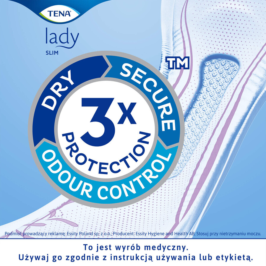 Tena Lady Slim, assorbenti igienici speciali, Extra, 10 pz.