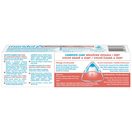 Meridol Complete Care, pasta de dientes, encías y dientes sensibles, 75 ml