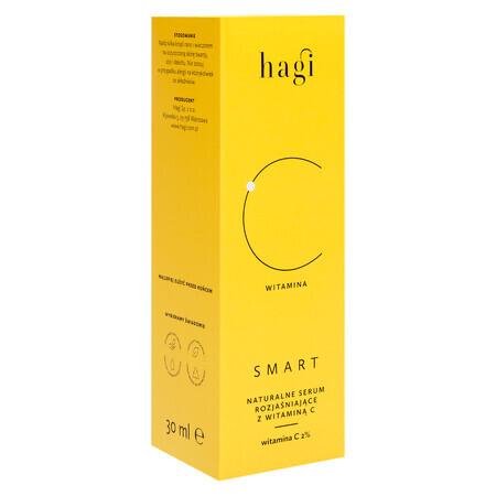 Hagi Smart C, natural brightening serum with vitamin C 2%, 30 ml