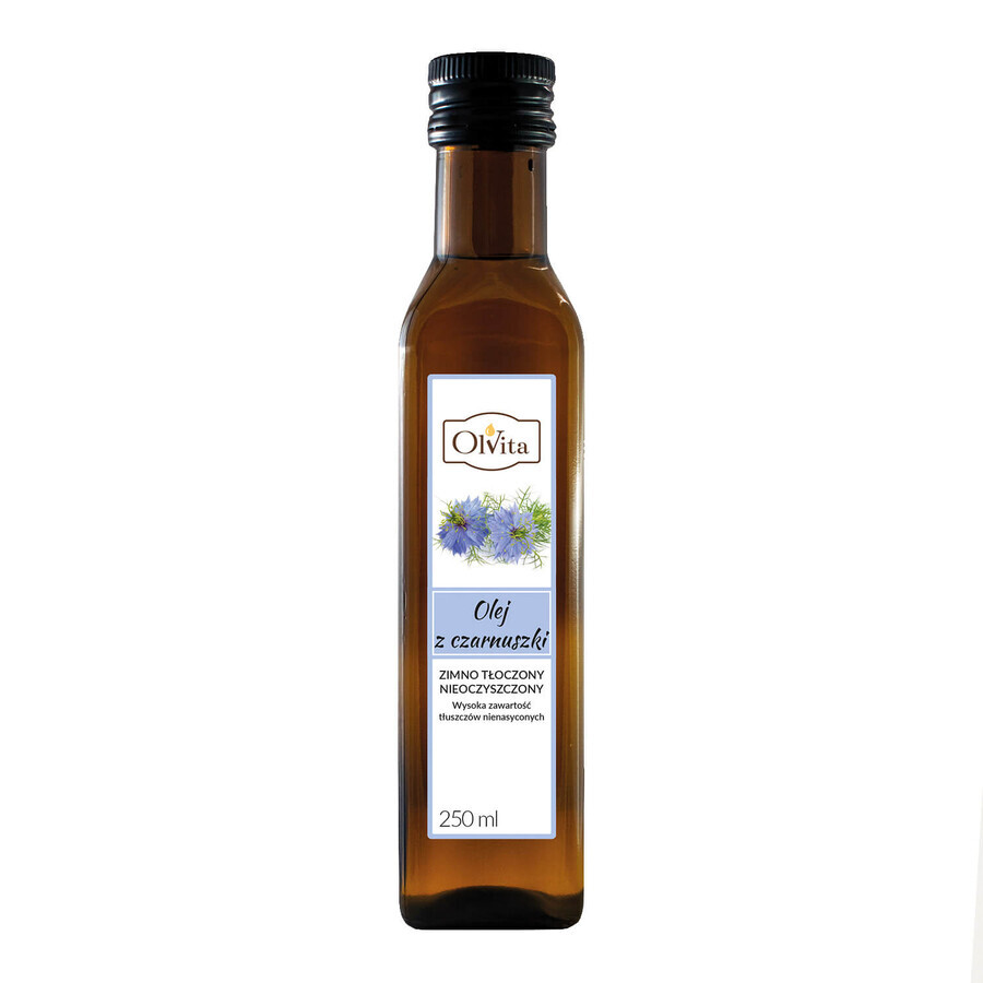 OlVita Ulei de chimen negru, presat la rece, nepurificat, 250 ml