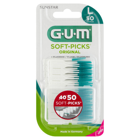 Sunstar Gum Soft-Picks Original, Interdentalbürsten, groß, 50 Stück