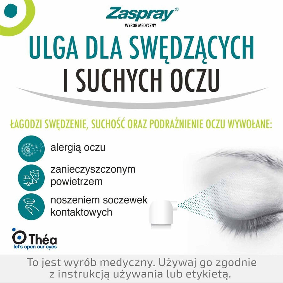 Zaspray, beruhigendes Augenlidspray, 10 ml