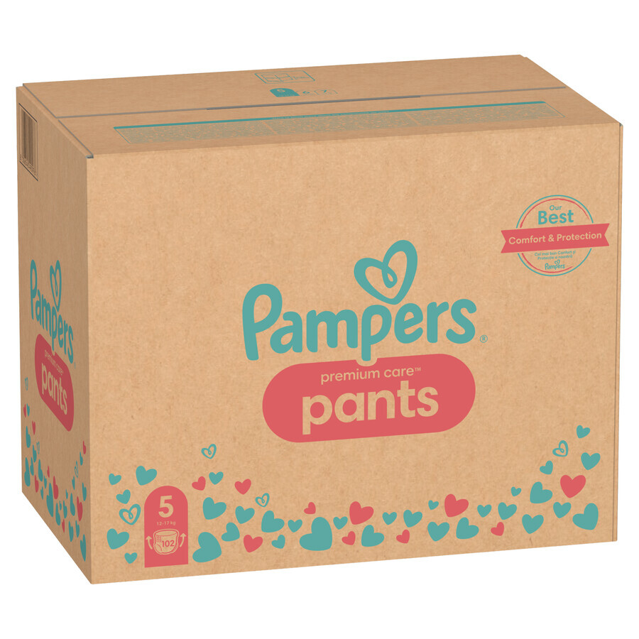 Pampers Premium Care Pants, diapers, size 5, 12-17 kg, 102 pcs