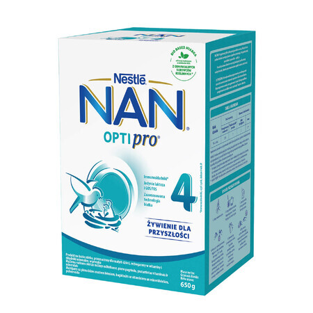 Nestle NAN Optipro 4, Junior Formula Milch für Kinder ab 2 Jahren, 650 g