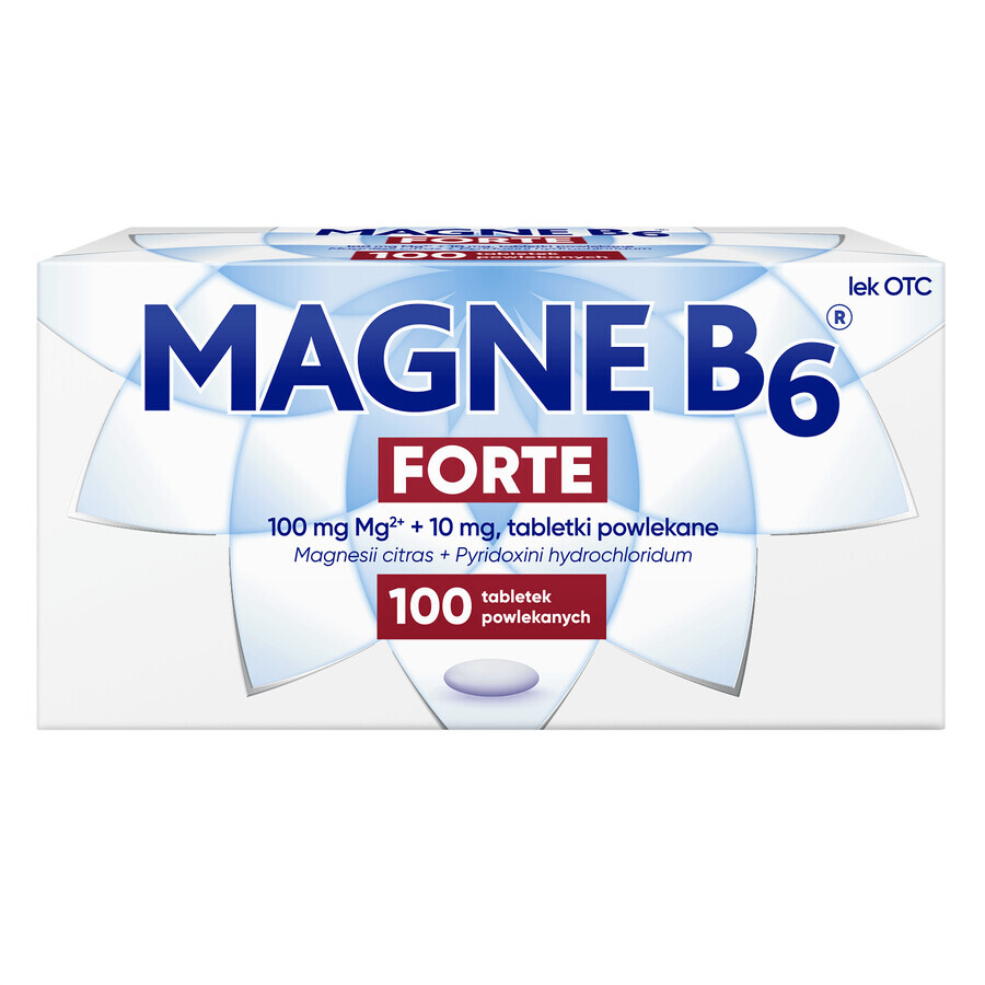 Magne B6 Forte 100 mg + 10 mg, 100 Filmtabletten