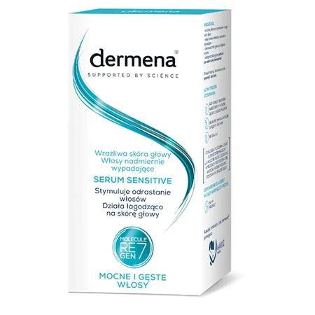 Dermena Sensitive, ser de stimulare a regenerării părului pentru scalp sensibil, 50 ml