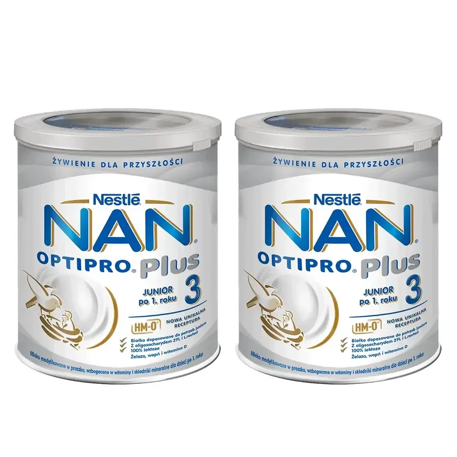Nestle NAN Optipro Plus 3 HM-O, modifizierte Milch für Kinder ab 1 Jahr, 800 g