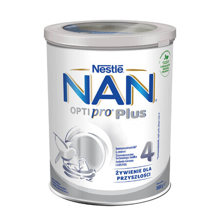 Nestle NAN Optipro Plus 4, lapte modificat pentru copii peste 2 ani, 800 g