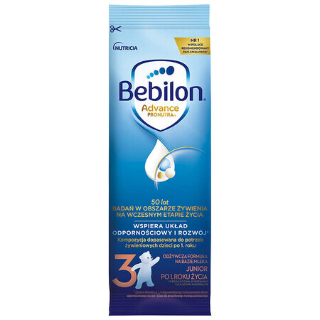 Bebilon Advance Pronutra 3 Junior, formula nutriente a base di latte, dopo 1 anno, 29,4 g x 1 bustina