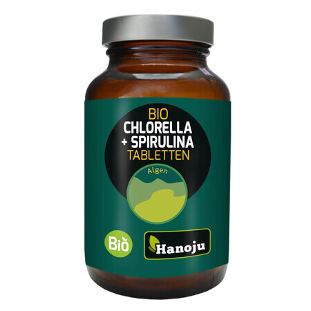 Haniju Chlorella Bio + Spirulina, 300 comprimate