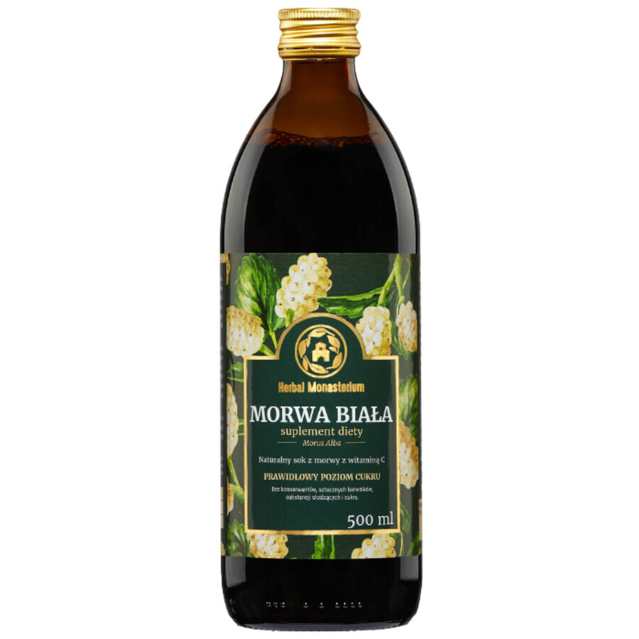 Herbal Monasterium White blackberries, 100% natural juice, 500 ml