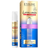 Eveline Cosmetics Bio Hyaluron 3 x Retinol, Roll-on-Gel gegen Falten für Augen und Augenlider, 15 ml