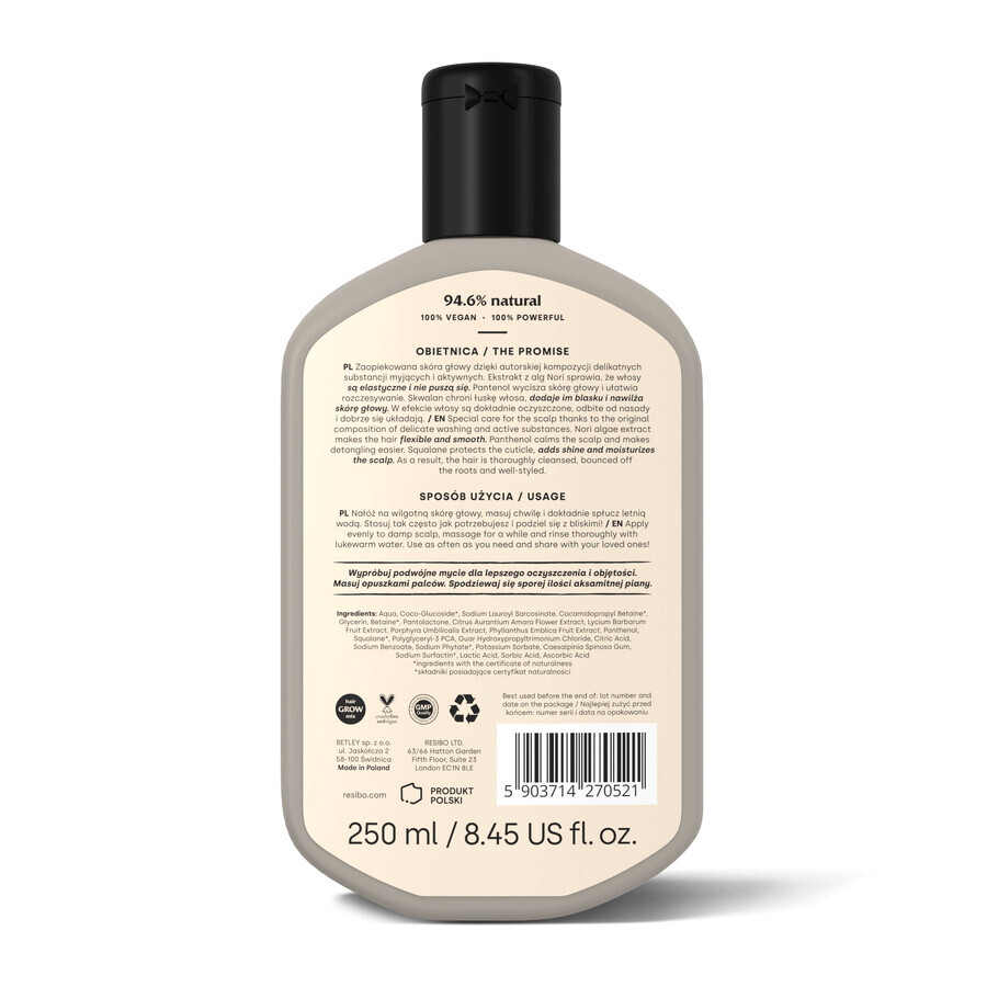 Resibo Easy Breezy Wash, Shampoo für die tägliche Reinigung, 250 ml