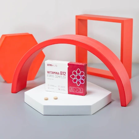 SEMA Lab Vitamina B12 Forte Complex, 30 comprimate filmate