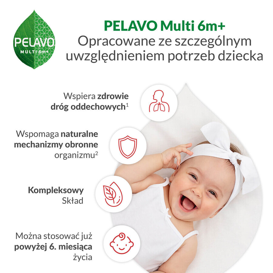 Pelavo Multi 6m+, Tropfen für Säuglinge und Kleinkinder ab dem 6. Lebensmonat, 20 ml 