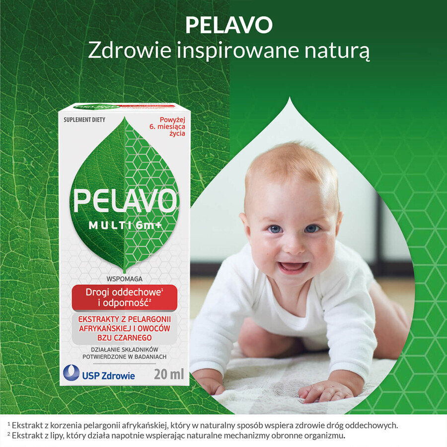 Pelavo Multi 6m+, Tropfen für Säuglinge und Kleinkinder ab dem 6. Lebensmonat, 20 ml 