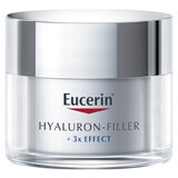 Eucerin Hyaluron-Filler, crema da giorno antirughe con acido ialuronico, pelle secca, SPF 15, 50 ml