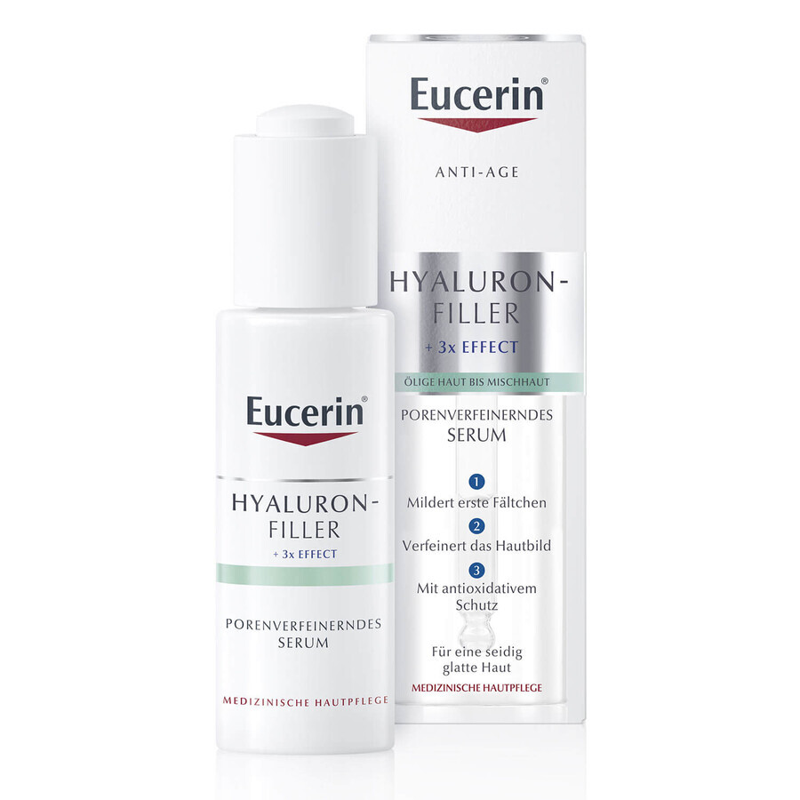 Eucerin Hyaluron-Filler, sérum lissant les rides et réduisant les pores, peaux grasses et mixtes, 30 ml