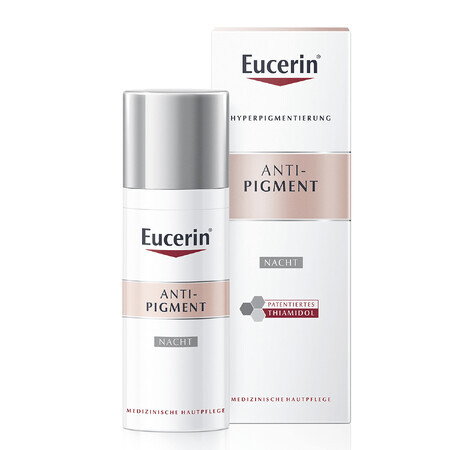 Eucerin Anti-Pigment, crema notte per le macchie con tiamidolo, 50 ml