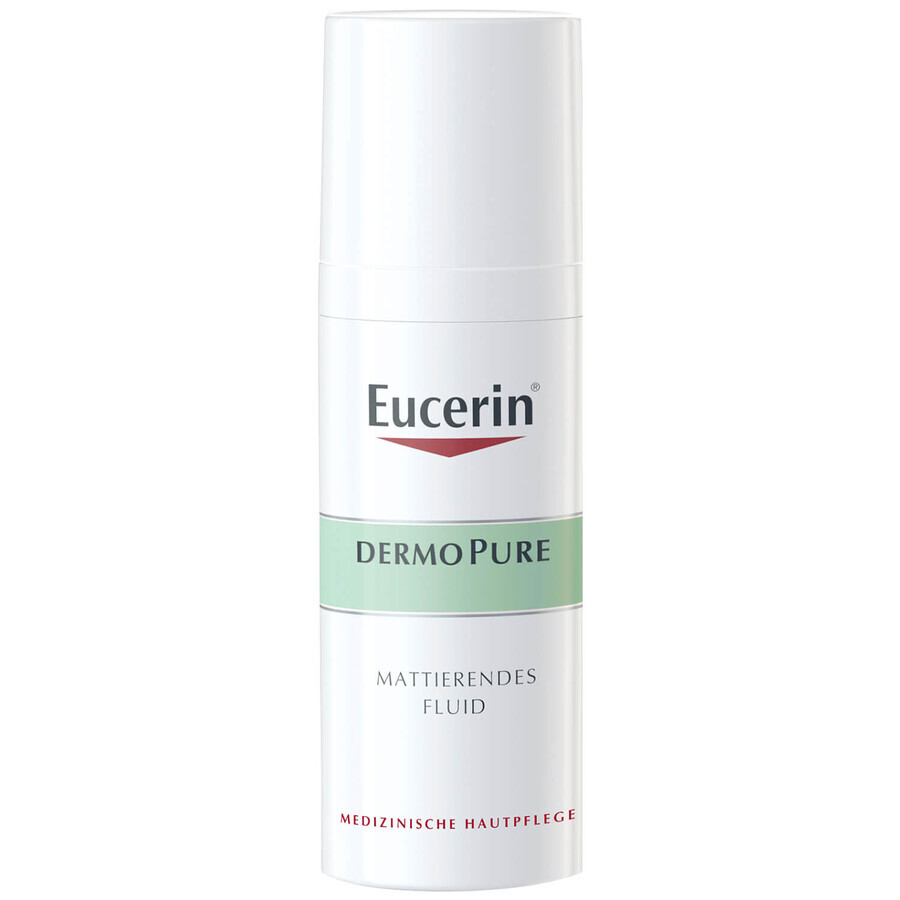 Eucerin DermoPure, crema-fluido opacizzante per pelli con imperfezioni e a tendenza acneica, 50 ml