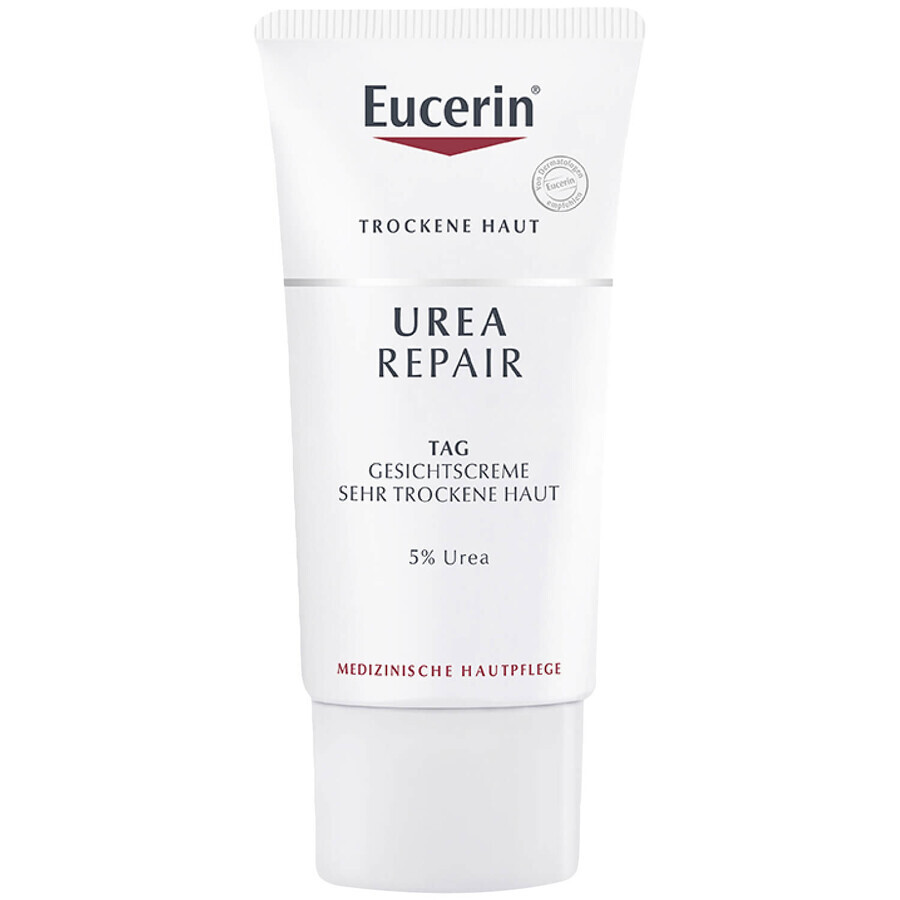 Eucerin UreaRepair, crema viso con il 5% di urea per pelli secche, 50 ml