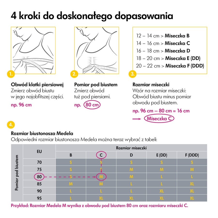 Medela Hands-Free, corset de pompare a sânilor, alb, mărimea S, 1 buc