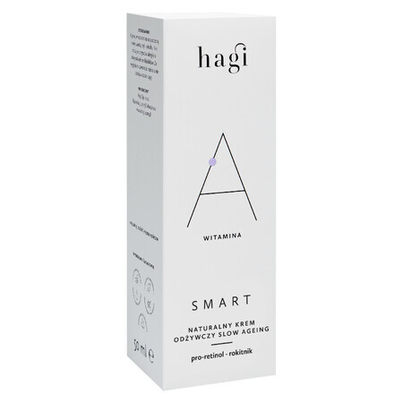 Hagi Smart A, Slow Agine natural nourishing cream with pro-retinol and sea buckthorn, 50 ml