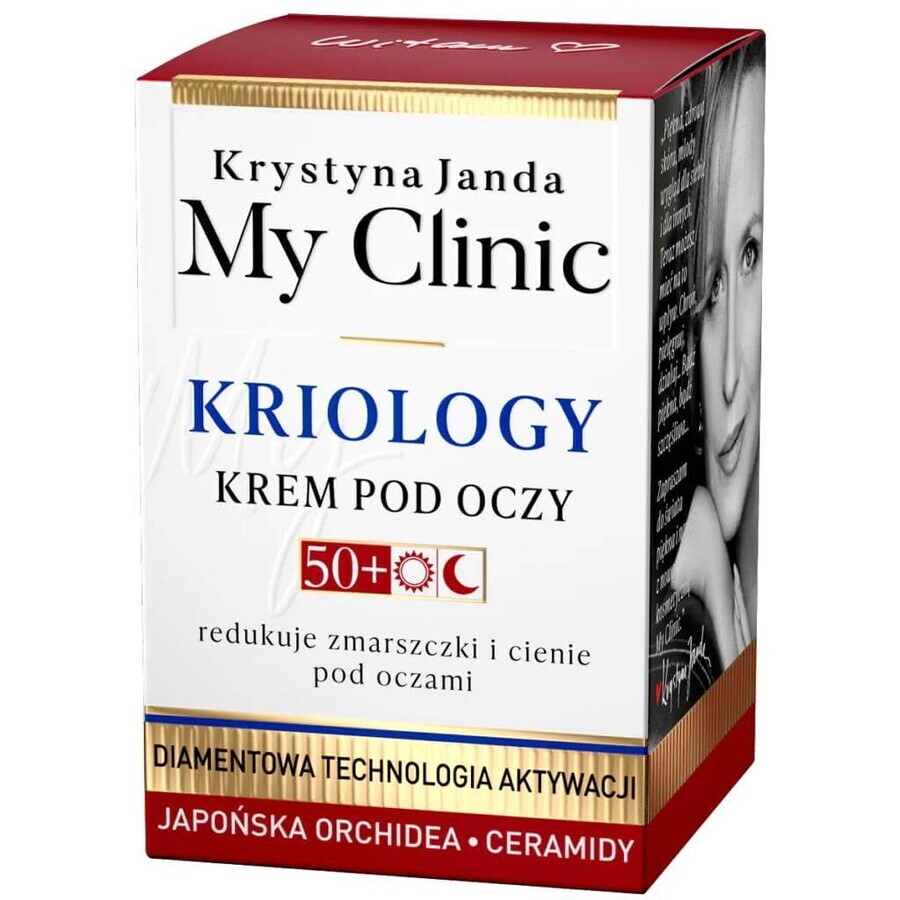 Janda My Clinic Cryology 50+, crème pour les yeux, jour et nuit, 15 ml