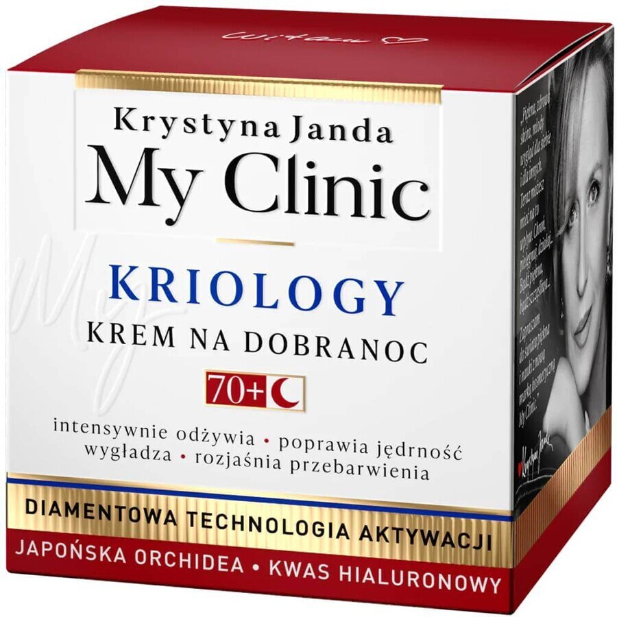 Janda My Clinic Kriology 70+, crema notte, 50 ml