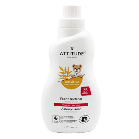 Attitude Sensitive Skin Baby, delicate fabric softener for children's fabrics, 1 l