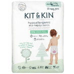 Kit&amp;Kin, biologisch abbaubare Einwegwindeln, Größe 4, 9-15 kg, 22 Stück