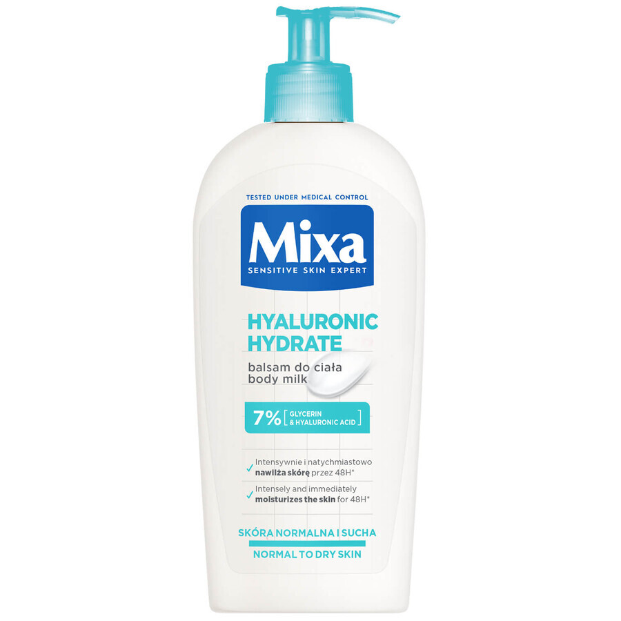 Mixa Hyaluronic Hydrate, bodylotion, normale en droge huid, 400 ml