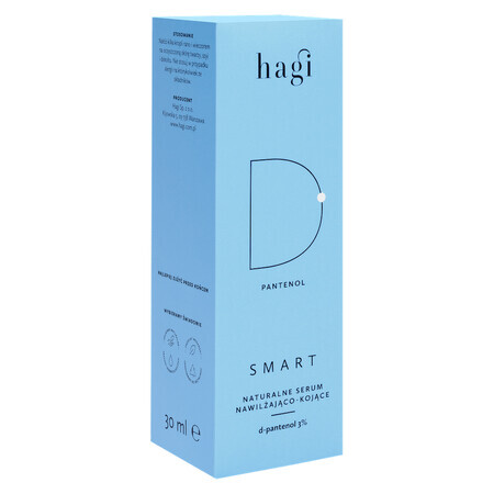 Hagi Smart D, sérum hidratante y calmante natural con D-pantenol 3%, 30 ml