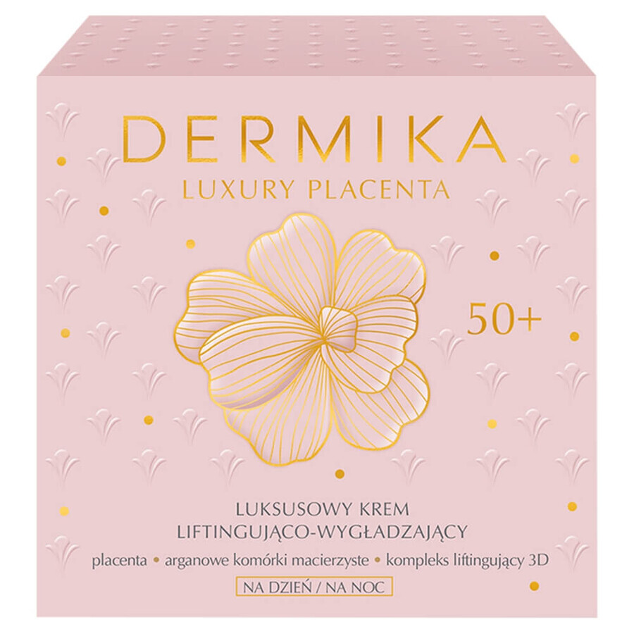 Dermika Luxury Placenta 50+, luxuriöse Lifting- und Glättungscreme, 50 ml