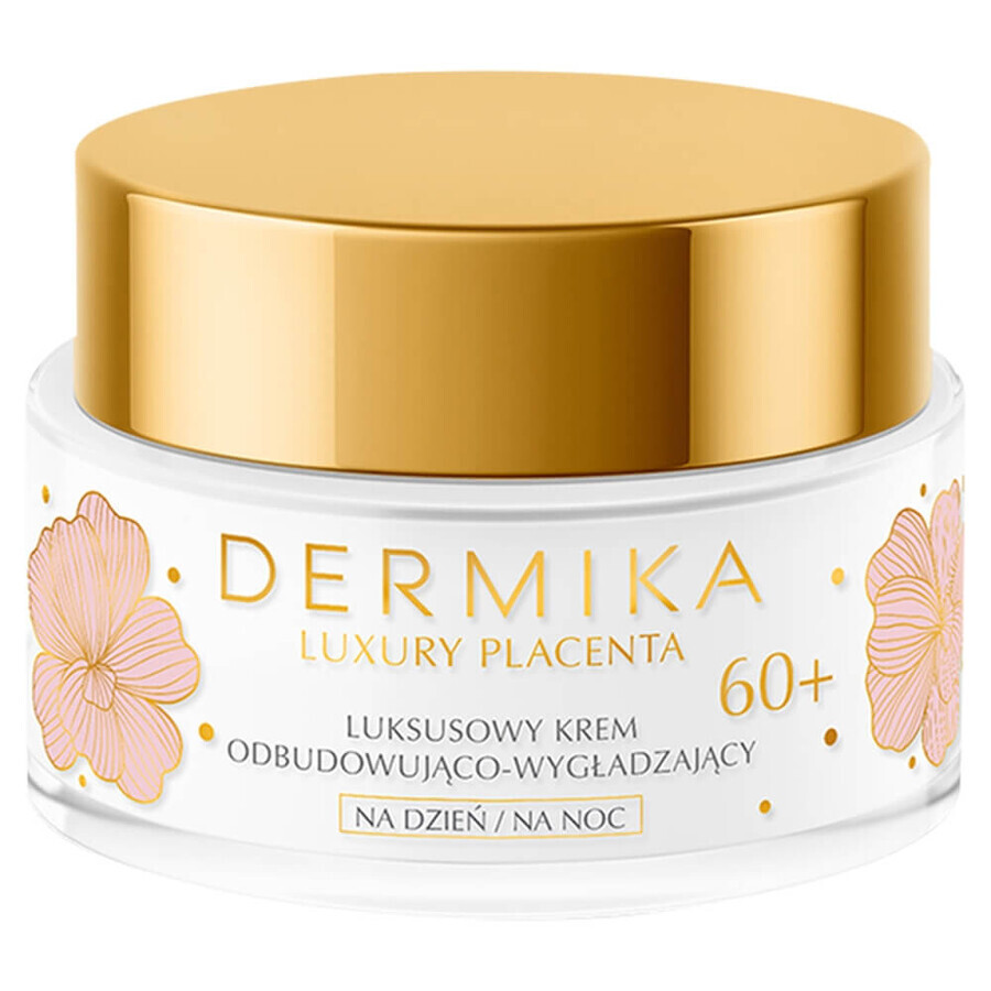 Dermika Luxury Placenta 60+, luxuriöse aufbauende und glättende Creme, 50 ml