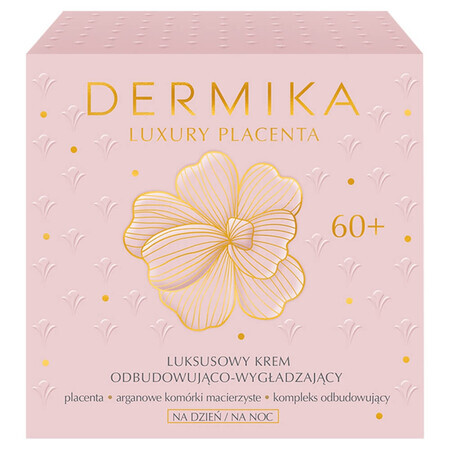 Dermika Luxury Placenta 60+, luxuriöse aufbauende und glättende Creme, 50 ml