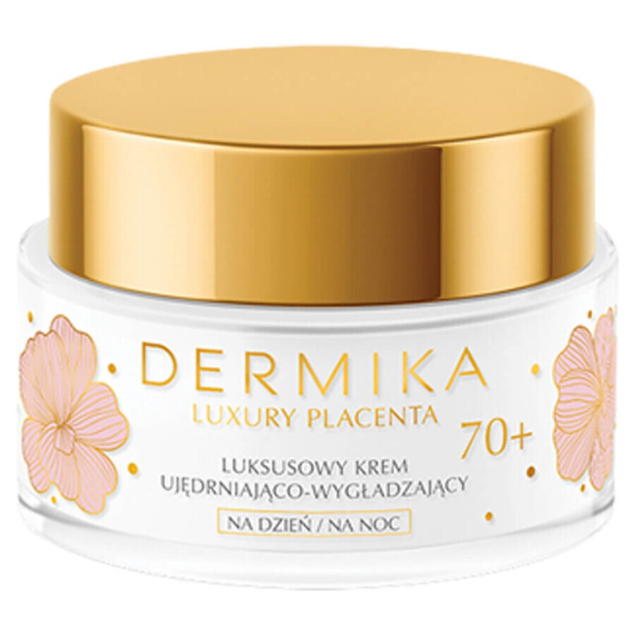 Dermika Luxury Placenta 70+, luxuriöse straffende und glättende Creme, 50 ml