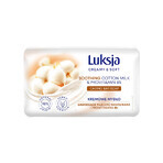 Luxja Creamy &amp; Soft, săpun cremos, calmant, lapte de bumbac și provitamina B5, 90 g