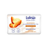 Luxja Creamy &amp; Soft, săpun cremos, hrănitor, migdale și unt de shea, 90 g