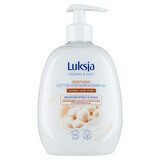 Luxja Creamy &amp; Soft, săpun lichid cremos, calmant, lapte de bumbac și provitamina B5, 500 ml