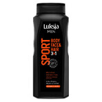 Luxja Men Sport, gel doccia stimolante 3 in 1, complesso minerale, 500 ml