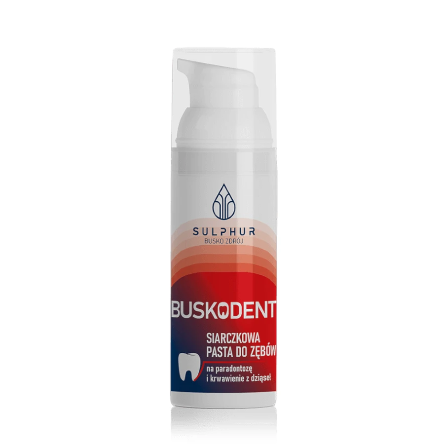 Buskodent, pastă de dinți cu sulfură, fără fluor, 75 g