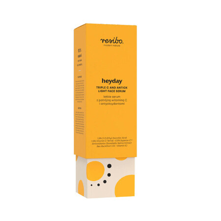 Resibo Heyday, leichtes Serum mit dreifachem Vitamin C und Antioxidantien, 30 ml