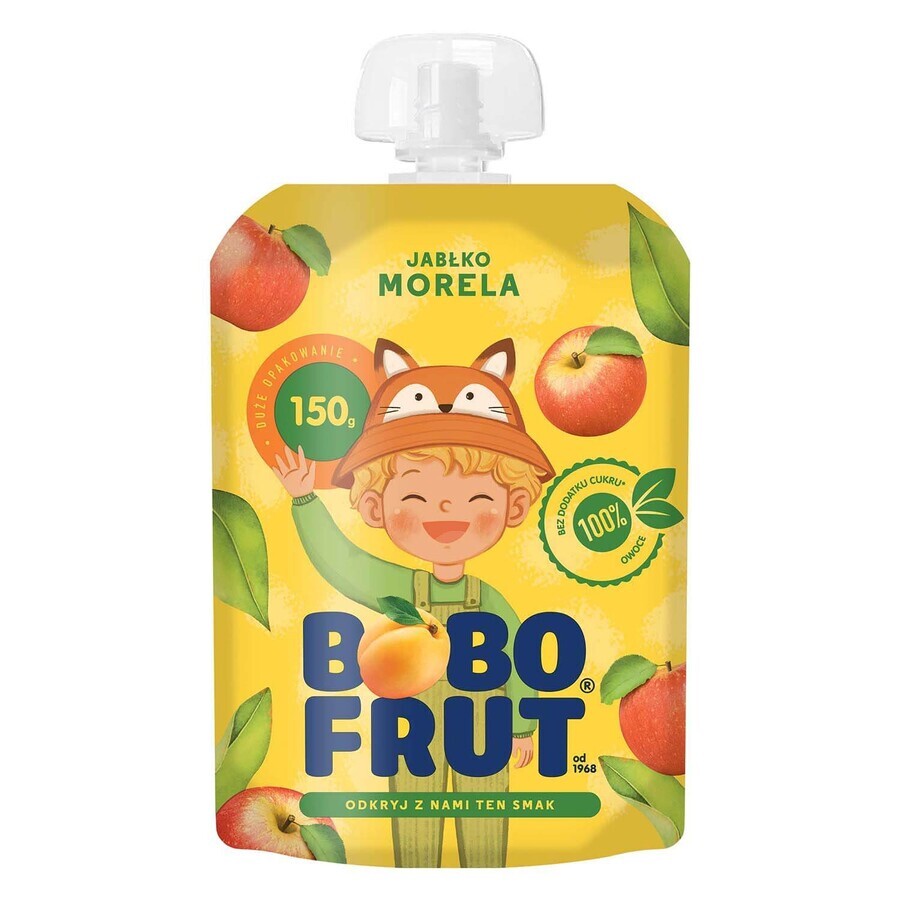 Bobo Frut Mousse de fructe în tub, măr-căprioară, 1-3 ani, 150 g