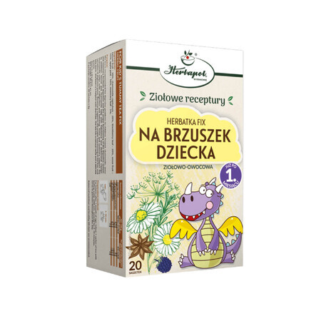 Herbapol Na Brzuszek Dziecka, Kräuter-Frucht-Fix-Tee, nach 1 Monat, 20 Portionsbeutel